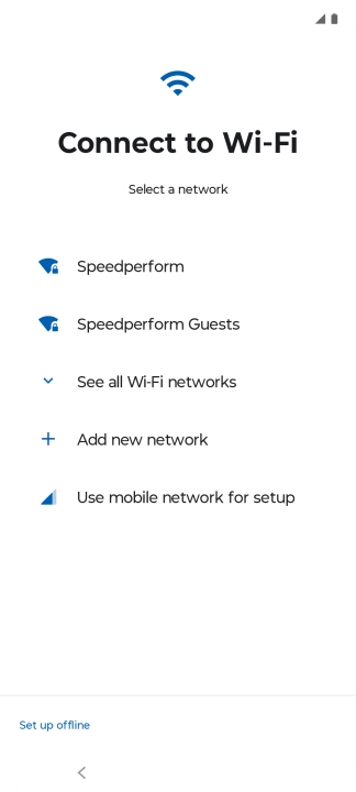 Press the required Wi-Fi network. Press the required Wi-Fi network.