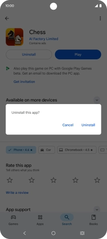 Press Uninstall. Press Uninstall.