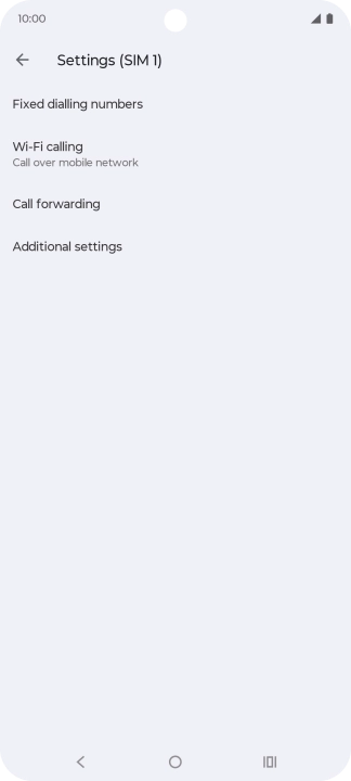 Press Additional settings. Press Additional settings.