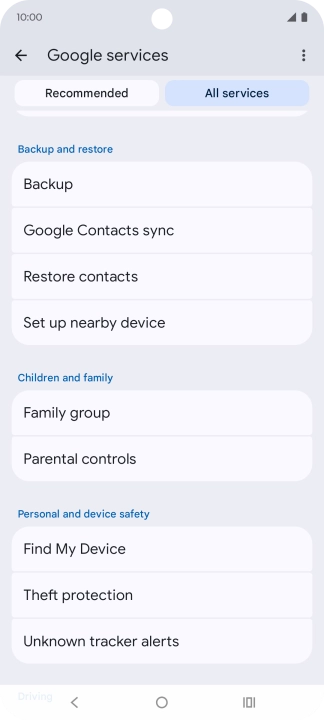 Press Find My Device. Press Find My Device.