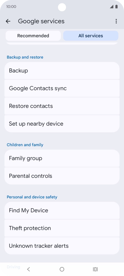 Press Find My Device. Press Find My Device.