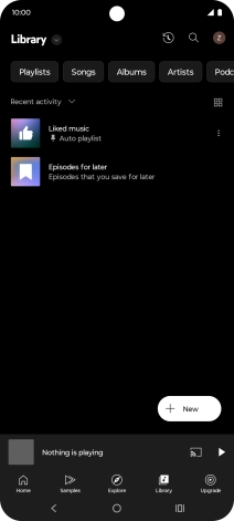 Press the drop down list. Press the drop down list.