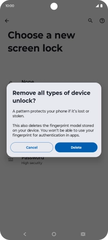 Press Delete. Press Delete.