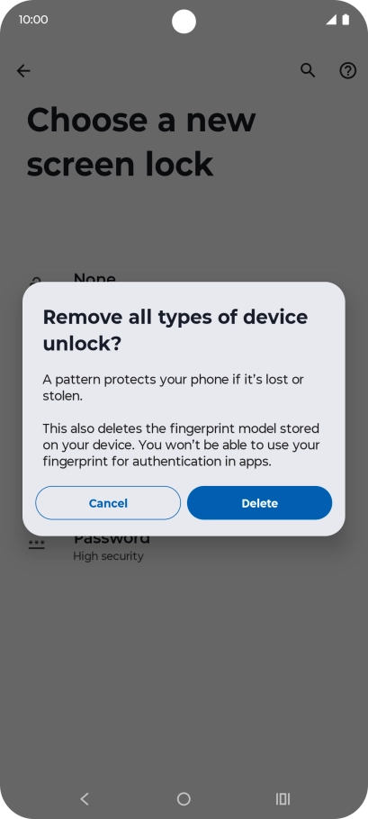Press Delete. Press Delete.