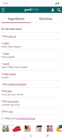 Go to the required screen. Go to the required screen.