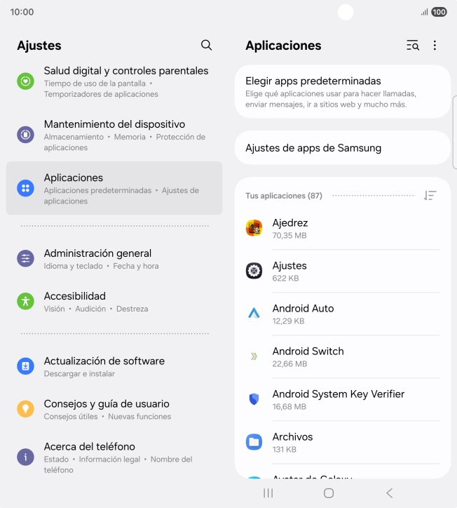Pulsa la app deseada. Pulsa la app deseada.