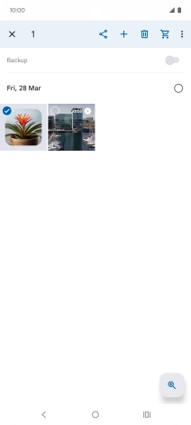 Press the required pictures or videos. Press the required pictures or videos.