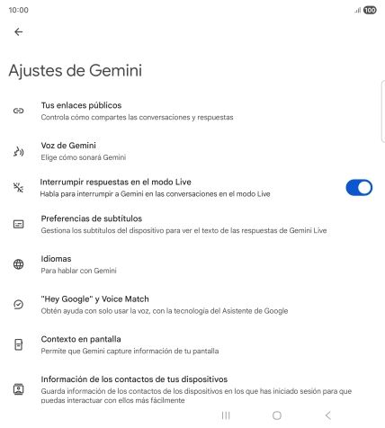 Sigue las indicaciones de la pantalla para seleccionar los ajustes deseados. Sigue las indicaciones de la pantalla para seleccionar los ajustes deseados.