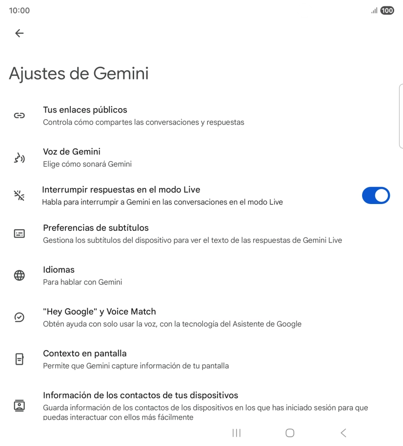 Sigue las indicaciones de la pantalla para seleccionar los ajustes deseados. Sigue las indicaciones de la pantalla para seleccionar los ajustes deseados.
