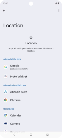 Press the required app. Press the required app.