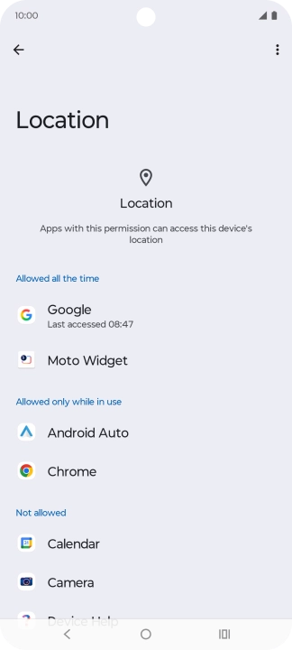 Press the required app. Press the required app.