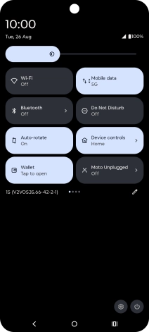 Press the settings icon. Press the settings icon.