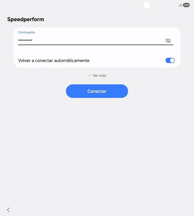 Introduce la contraseña de la red wifi y pulsa Conectar. Introduce la contraseña de la red wifi y pulsa Conectar.