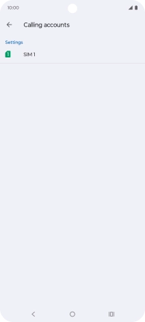 Press the name of the SIM. Press the name of the SIM.