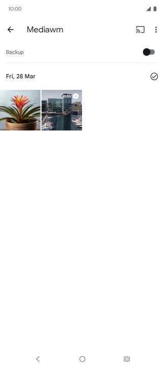 Press and hold any picture or video. Press and hold any picture or video.