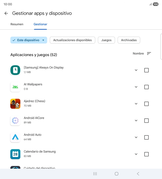 Pulsa la app deseada. Pulsa la app deseada.
