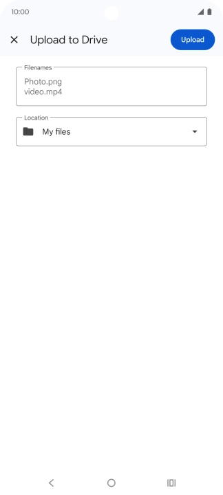 Press Upload. Press Upload.