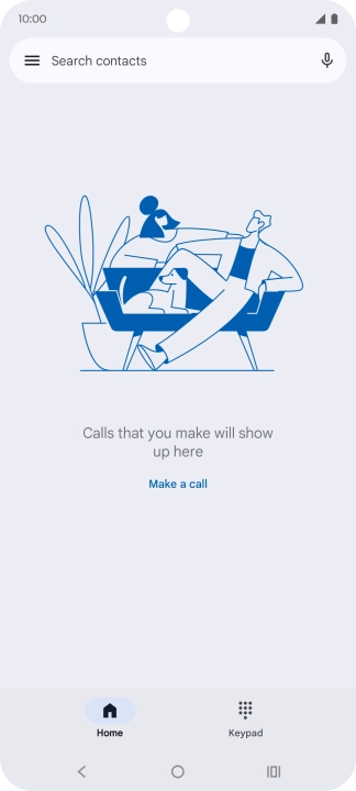Press the menu icon. Press the menu icon.