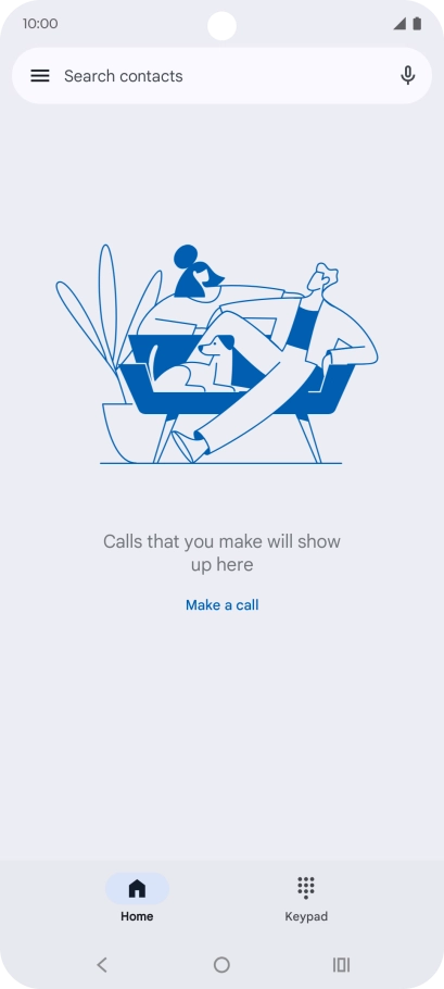 Press the menu icon. Press the menu icon.