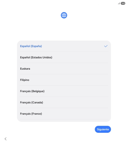 Pulsa el idioma deseado. Pulsa el idioma deseado.