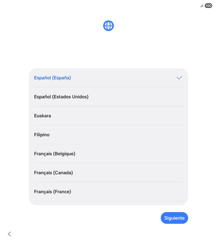 Pulsa el idioma deseado. Pulsa el idioma deseado.