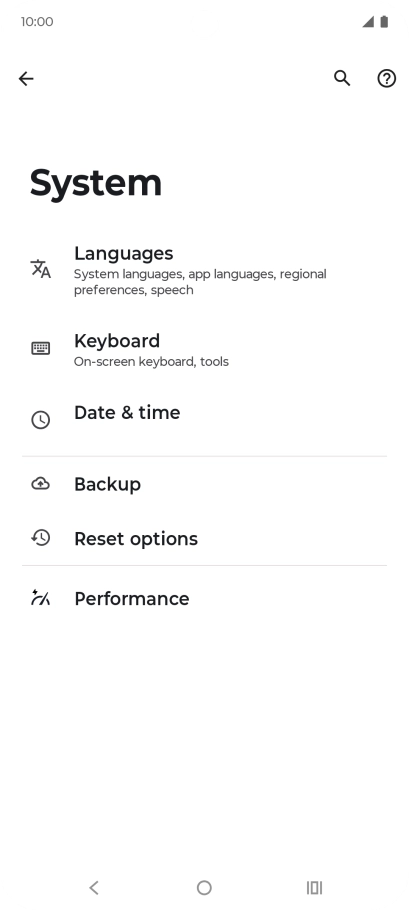 Press Reset options. Press Reset options.