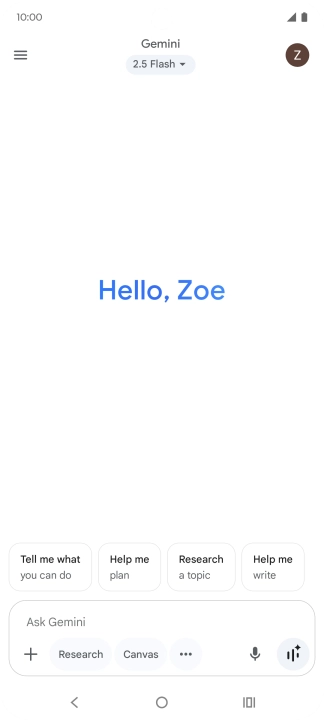 Press the profile icon. Press the profile icon.