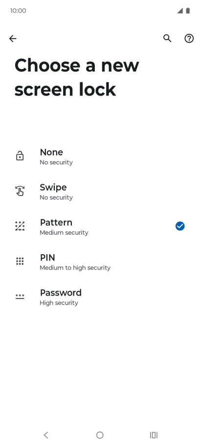 Press None. Press None.