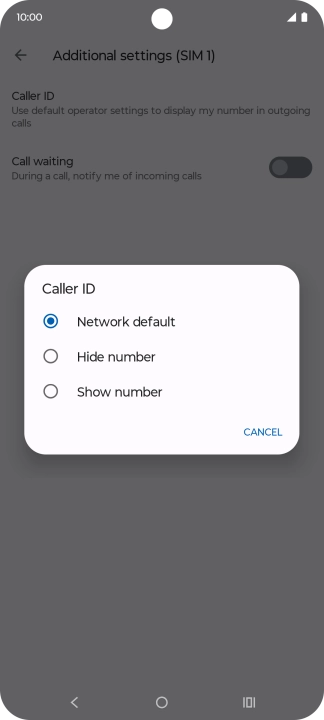 Press Show number to turn on caller identification. Press Show number to turn on caller identification.
