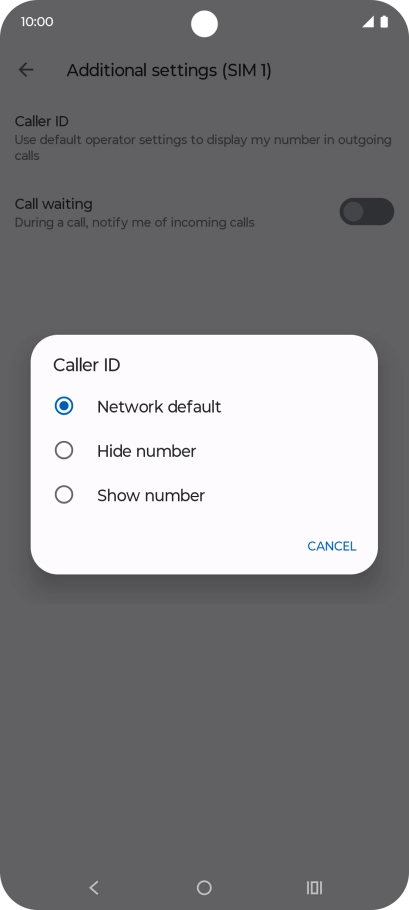 Press Show number to turn on caller identification. Press Show number to turn on caller identification.