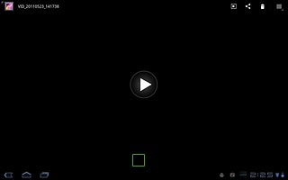If you selected a video clip:Press the play icon.