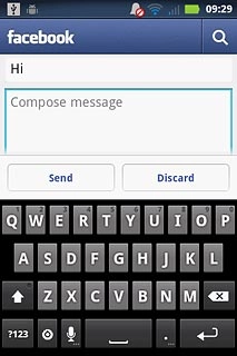 Press Compose message and write the required message.
