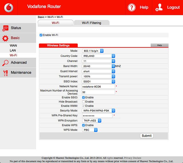 Click the drop down list next to 