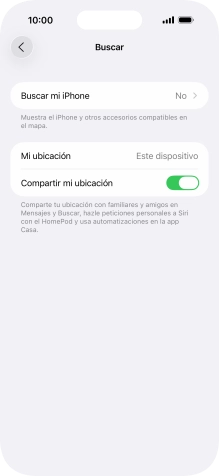 Pulsa Buscar mi iPhone. Pulsa Buscar mi iPhone.