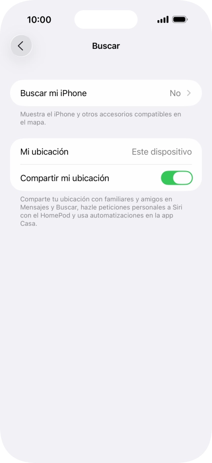 Pulsa Buscar mi iPhone. Pulsa Buscar mi iPhone.