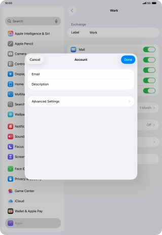 Press Advanced Settings. Press Advanced Settings.