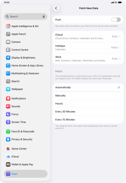 If you turn off the function, press the required setting. If you turn off the function, press the required setting.