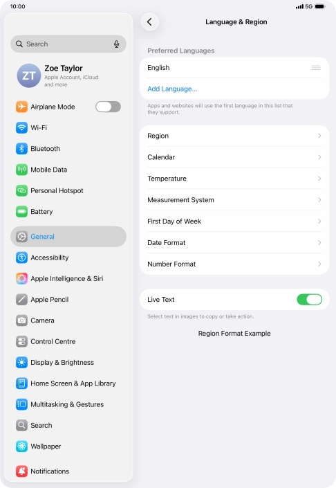 Press Add Language.... Press Add Language....