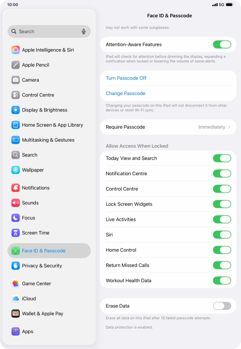 Press the indicator next to Press the indicator next to