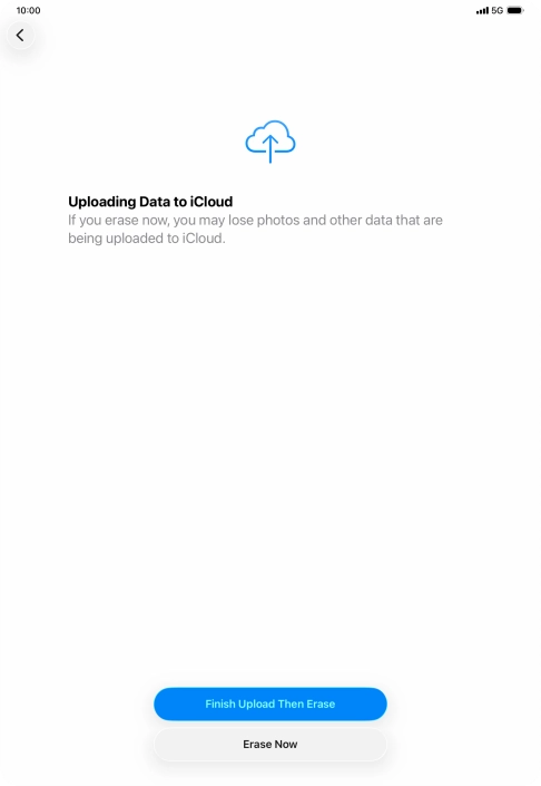 Press Erase Now. Press Erase Now.