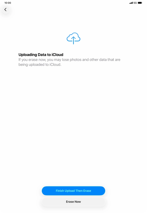 Press Erase Now. Press Erase Now.