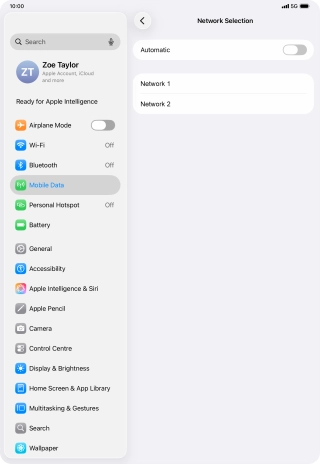 If you turn off the function, press the required network. If you turn off the function, press the required network.