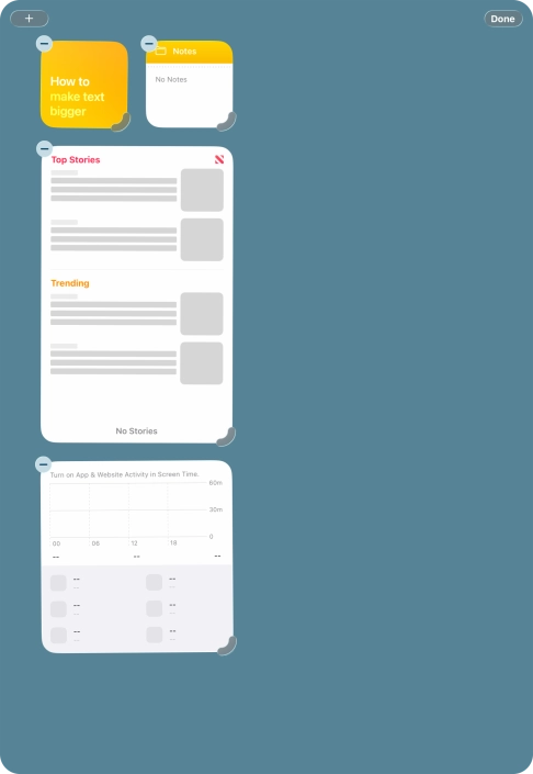Press the add icon. Press the add icon.