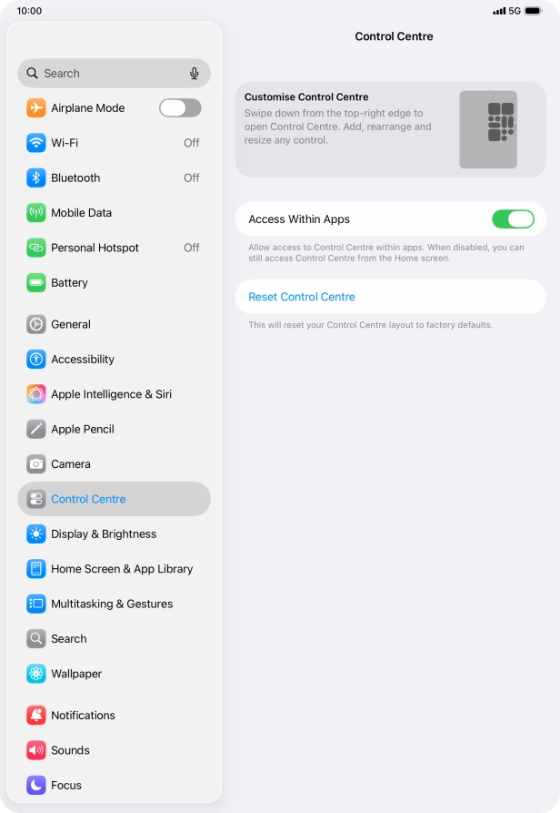 Press the indicator next to Press the indicator next to