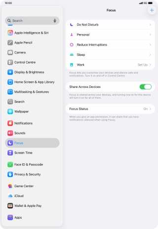 Press the required focus mode. Press the required focus mode.