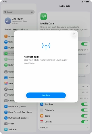 Press Continue. Press Continue.