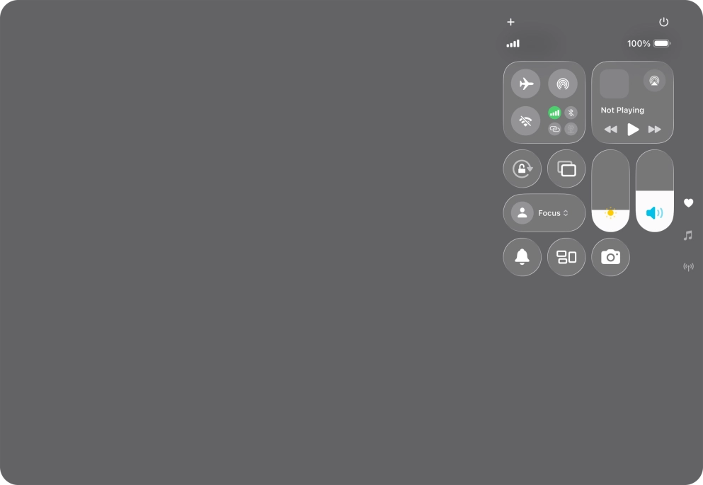Press and hold the multitasking icon. Press and hold the multitasking icon.