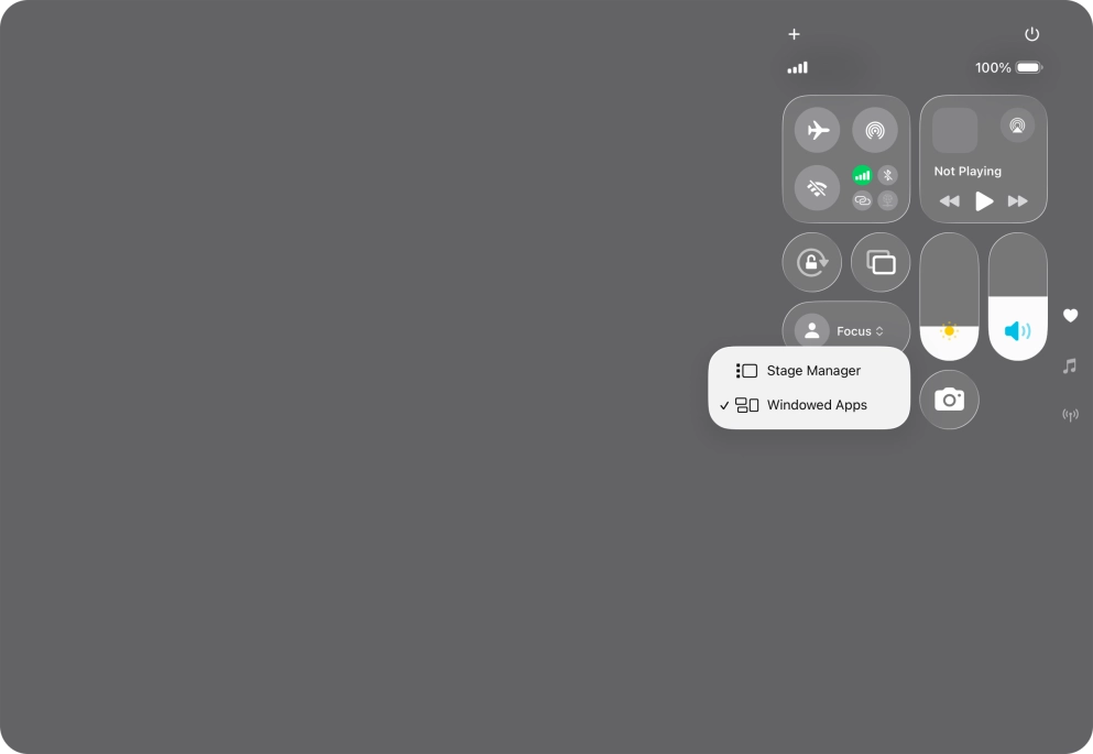Press the required type of multitasking. Press the required type of multitasking.