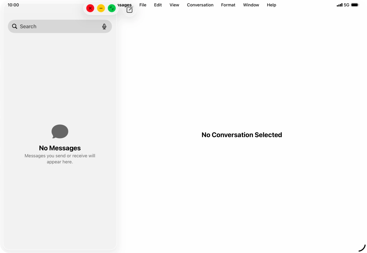 Press the minimise icon. Press the minimise icon.