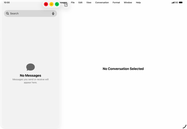 Press the minimise icon. Press the minimise icon.